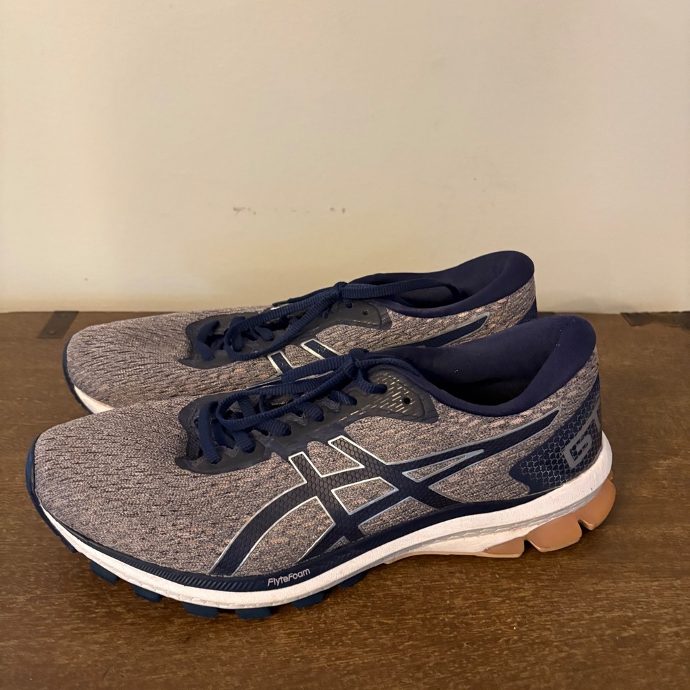 ASICS GT-2000 8 Mens Running Shoes Blue Grey 1012A695 Wide Size 12